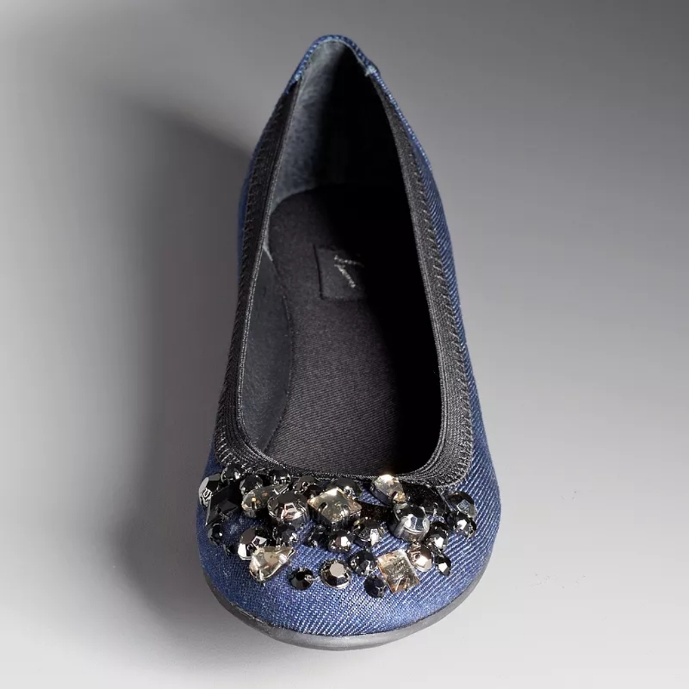 NWB Simply Vera Vera Wang Women's Beaded Ballet Flats
